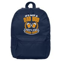 It's Not A Dad Bod It's A Father Figure Drinking Beer 16 in Basic Backpack