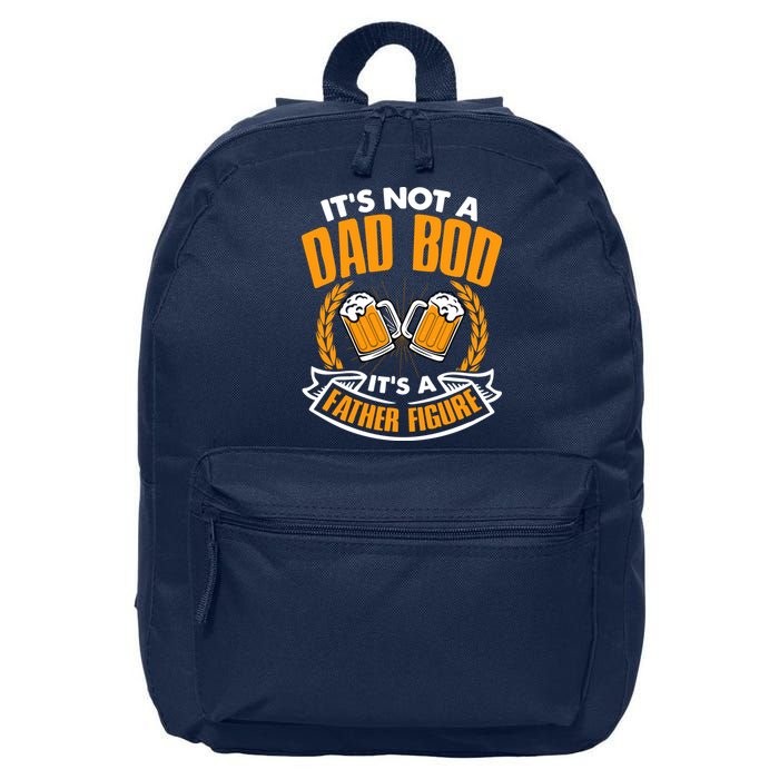 It's Not A Dad Bod It's A Father Figure Drinking Beer 16 in Basic Backpack
