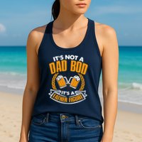 It's Not A Dad Bod It's A Father Figure Drinking Beer Womens Tank Top