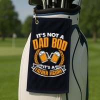 It's Not A Dad Bod It's A Father Figure Drinking Beer Golf Towel