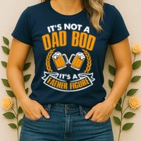 It's Not A Dad Bod It's A Father Figure Drinking Beer Womens T-Shirt