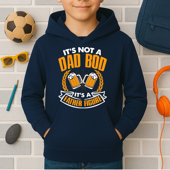 It's Not A Dad Bod It's A Father Figure Drinking Beer Kids Hoodie
