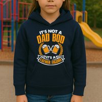 It's Not A Dad Bod It's A Father Figure Drinking Beer Kids Hoodie