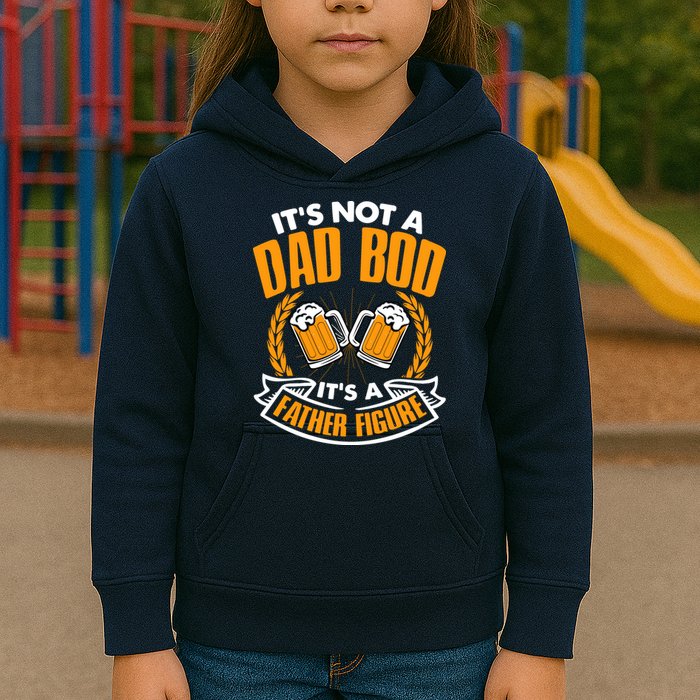 It's Not A Dad Bod It's A Father Figure Drinking Beer Kids Hoodie