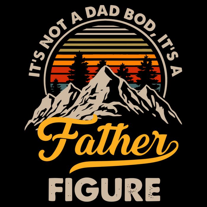 It's Not A Dad Bod It's A Father Figure Sunset Retro Vintage Mug