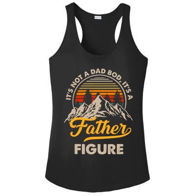 It's Not A Dad Bod It's A Father Figure Sunset Retro Vintage Ladies PosiCharge Competitor Racerback Tank