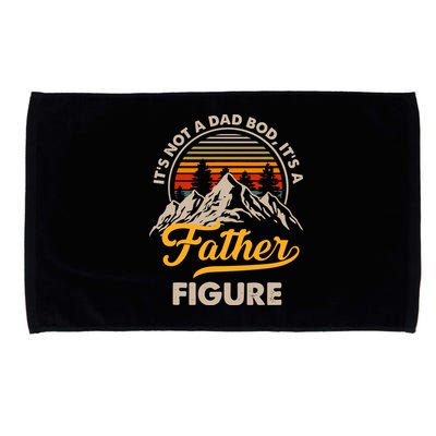 It's Not A Dad Bod It's A Father Figure Sunset Retro Vintage Microfiber Hand Towel