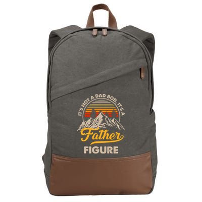 It's Not A Dad Bod It's A Father Figure Sunset Retro Vintage Cotton Canvas Backpack
