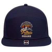 It's Not A Dad Bod It's A Father Figure Sunset Retro Vintage 7 Panel Mesh Trucker Snapback Hat