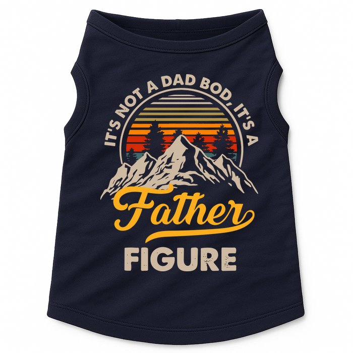It's Not A Dad Bod It's A Father Figure Sunset Retro Vintage Doggie Tank