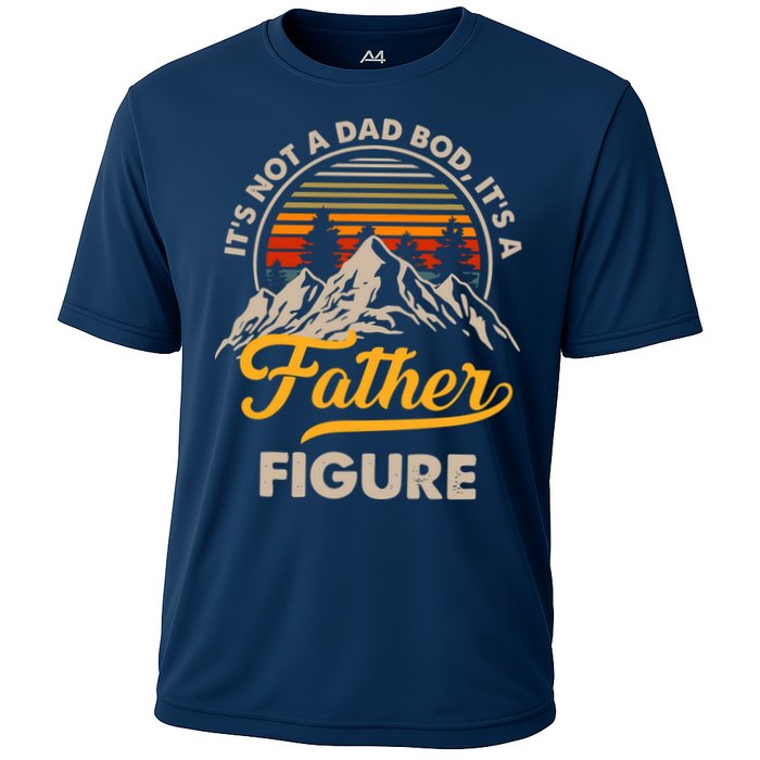 It's Not A Dad Bod It's A Father Figure Sunset Retro Vintage Performance Shirt