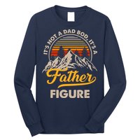 It's Not A Dad Bod It's A Father Figure Sunset Retro Vintage Long Sleeve Shirt