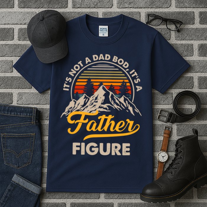 It's Not A Dad Bod It's A Father Figure Sunset Retro Vintage Tall T-Shirt