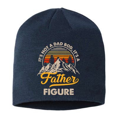 It's Not A Dad Bod It's A Father Figure Sunset Retro Vintage Sustainable Beanie