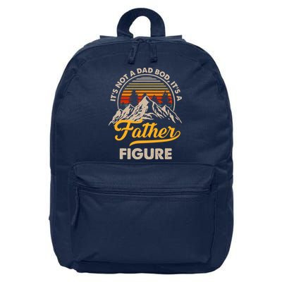 It's Not A Dad Bod It's A Father Figure Sunset Retro Vintage 16 in Basic Backpack