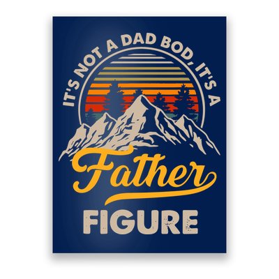 It's Not A Dad Bod It's A Father Figure Sunset Retro Vintage Poster