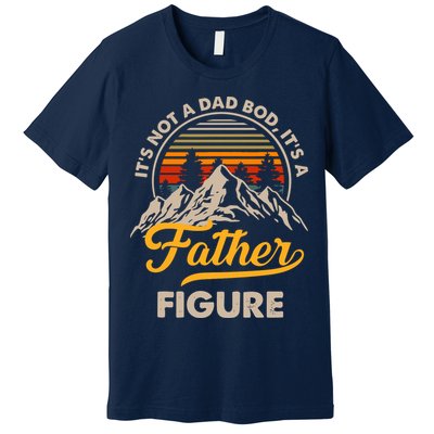 It's Not A Dad Bod It's A Father Figure Sunset Retro Vintage Premium T-Shirt