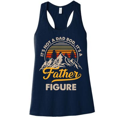 It's Not A Dad Bod It's A Father Figure Sunset Retro Vintage Womens Tank Top