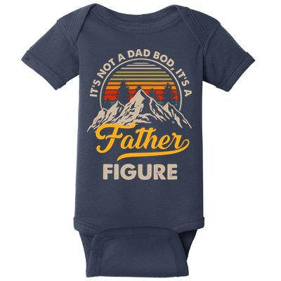 It's Not A Dad Bod It's A Father Figure Sunset Retro Vintage Baby Bodysuit