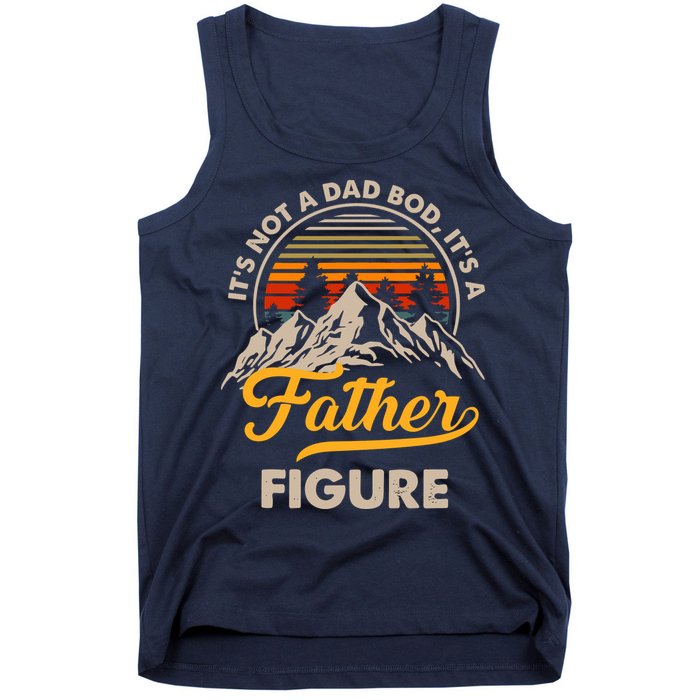 It's Not A Dad Bod It's A Father Figure Sunset Retro Vintage Tank Top