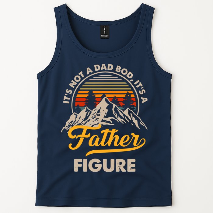 It's Not A Dad Bod It's A Father Figure Sunset Retro Vintage Tank Top
