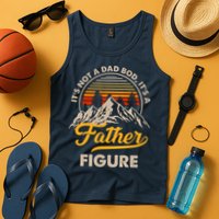 It's Not A Dad Bod It's A Father Figure Sunset Retro Vintage Tank Top