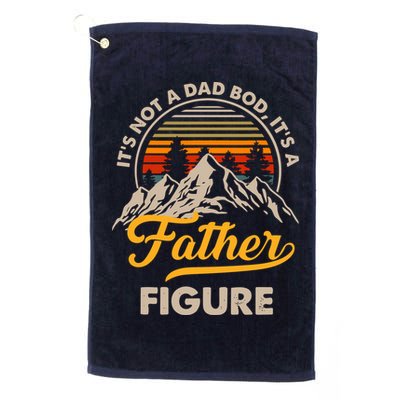 It's Not A Dad Bod It's A Father Figure Sunset Retro Vintage Golf Towel