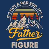 It's Not A Dad Bod It's A Father Figure Sunset Retro Vintage Toddler T-Shirt