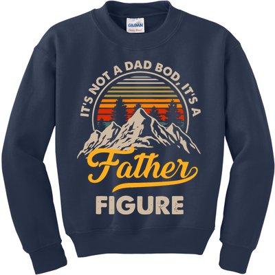 It's Not A Dad Bod It's A Father Figure Sunset Retro Vintage Kids Sweatshirt