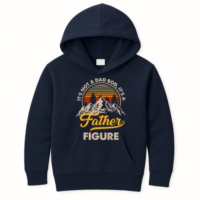 It's Not A Dad Bod It's A Father Figure Sunset Retro Vintage Kids Hoodie