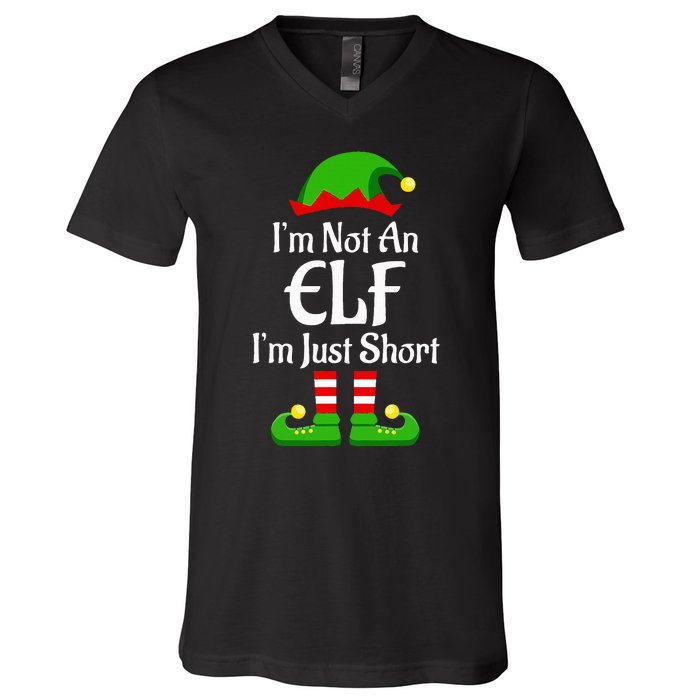 I'm Not An Elf Family Christmas Pjs Matching V-Neck T-Shirt