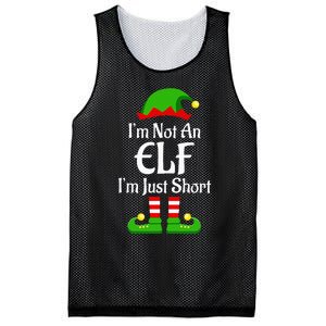 I'm Not An Elf Family Christmas Pjs Matching Mesh Reversible Basketball Jersey Tank