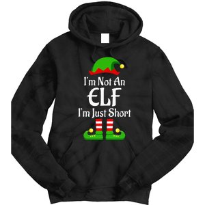 I'm Not An Elf Family Christmas Pjs Matching Tie Dye Hoodie