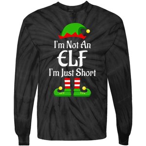 I'm Not An Elf Family Christmas Pjs Matching Tie-Dye Long Sleeve Shirt