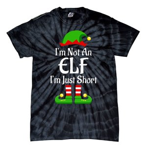 I'm Not An Elf Family Christmas Pjs Matching Tie-Dye T-Shirt