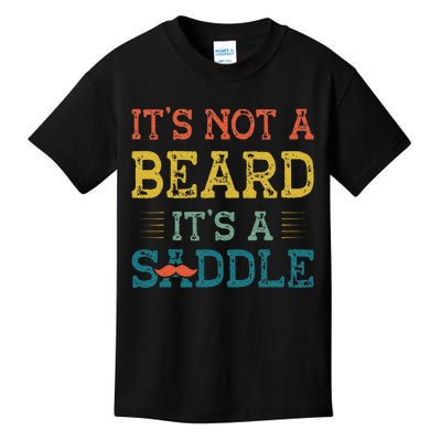 It's Not A Beard It's A Saddle for Fathers Day Kids T-Shirt