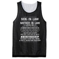 I'm Not A Perfect Soninlaw But My Crazy Motherinlaw Mesh Reversible Basketball Jersey Tank