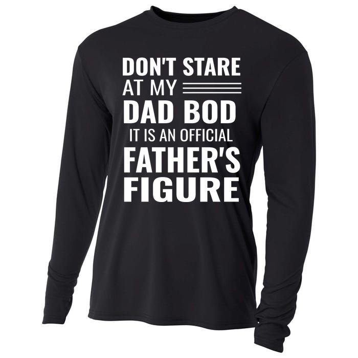 ItS Not A Dad Bod ItS A Father Figure Funny Dad Bods Cooling Performance Long Sleeve Crew