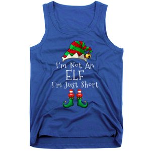 I'm Not An Elf I'm Just Short Gift Funny Christmas Pajama Party Gift Tank Top