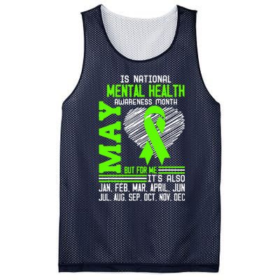 Is National Awareness Month May But For Me Is Mental Health Mesh Reversible Basketball Jersey Tank