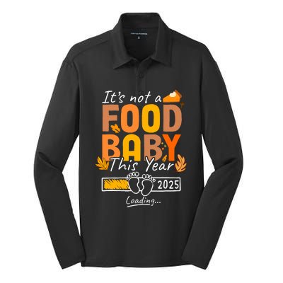 Its Not A Food Baby This Year Thanksgiving Pregnancy 2025 Not A Food Silk Touch Performance Long Sleeve Polo