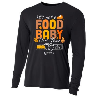 Its Not A Food Baby This Year Thanksgiving Pregnancy 2025 Not A Food Cooling Performance Long Sleeve Crew