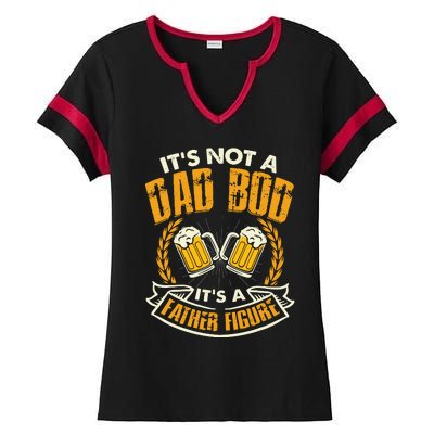 It's Not A Dad Bod It's A Father Figure Father's Day Funny Ladies Halftime Notch Neck Tee