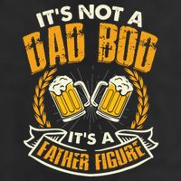 It's Not A Dad Bod It's A Father Figure Father's Day Funny 7 Panel Mesh Trucker Snapback Hat