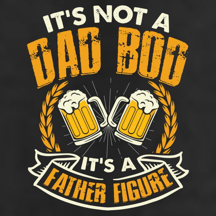 It's Not A Dad Bod It's A Father Figure Father's Day Funny 7 Panel Mesh Trucker Snapback Hat