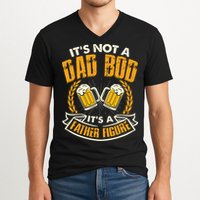 It's Not A Dad Bod It's A Father Figure Father's Day Funny V-Neck T-Shirt