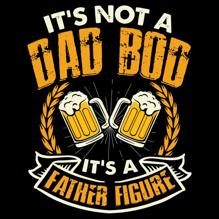 It's Not A Dad Bod It's A Father Figure Father's Day Funny Drawstring Bag