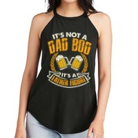 It's Not A Dad Bod It's A Father Figure Father's Day Funny Women's Perfect Tri Rocker Tank