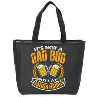 It's Not A Dad Bod It's A Father Figure Father's Day Funny Zip Tote Bag