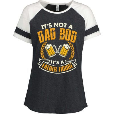 It's Not A Dad Bod It's A Father Figure Father's Day Funny Enza Ladies Jersey Colorblock Tee